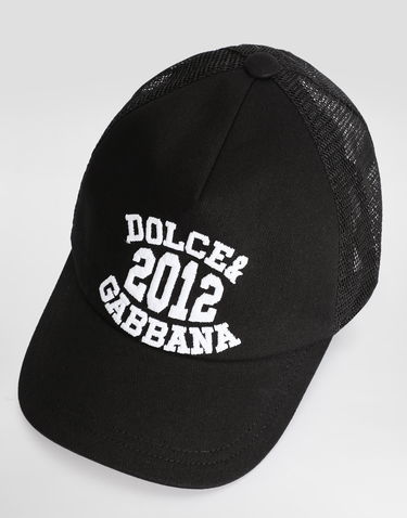 Капелюх Dolce & Gabbana Dolce & Gabbana Twill and Mesh Baseball Hat with Embroidery чорний | LB4H80G7PBPN0000, 2