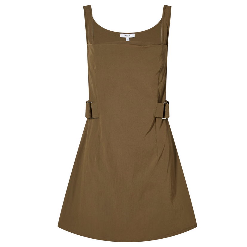 плаття Miaou Miaou Mila Mini Dress with Buckles Коричневий | 5053NYLOLV