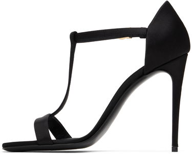 Кросівки та взуття Dolce & Gabbana Satin T-Bar Heeled Sandals чорний | CR1766 A7630, 2