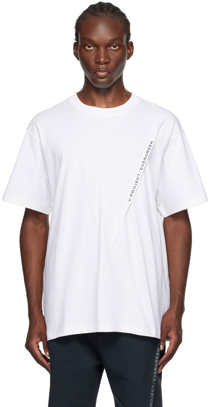 Футболка Y/PROJECT Pinched Logo T-Shirt білий | 204TS001