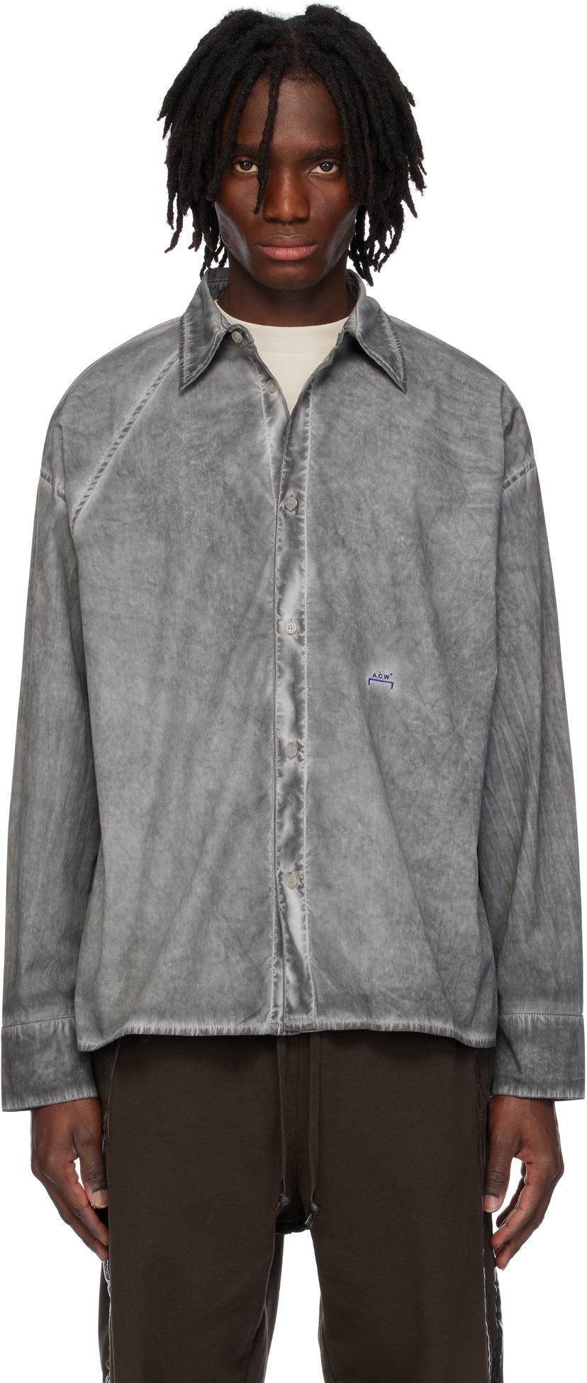 Сорочка A-COLD-WALL* A-COLD-WALL* Dissect Long Sleeve Shirt Сірий | ACWMSH159