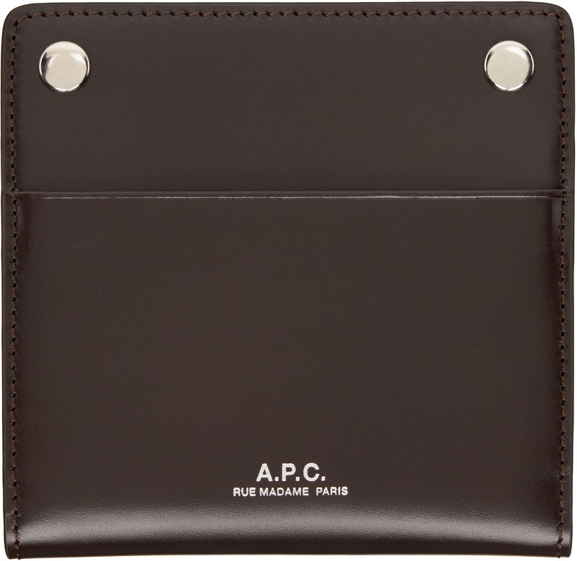Гаманець A.P.C. A.P.C. André Bifold Card Holder Коричневий | PXBMW-H63633