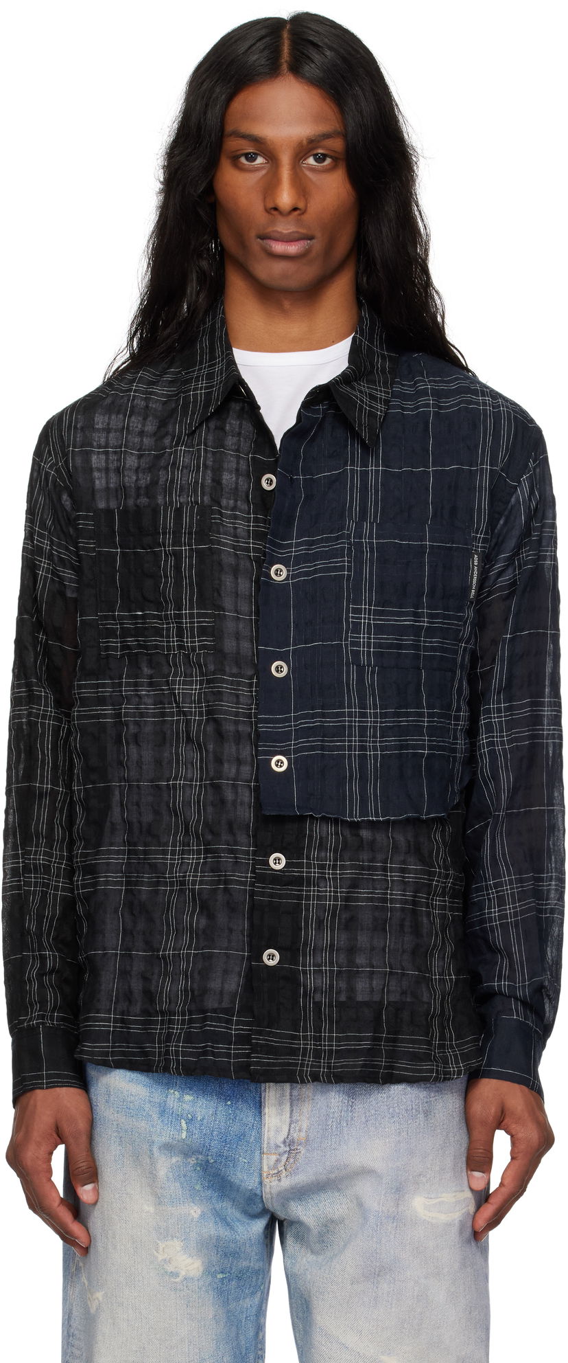 Сорочка Andersson Bell Andersson Bell Check Layered Shirt чорний | atb1275m