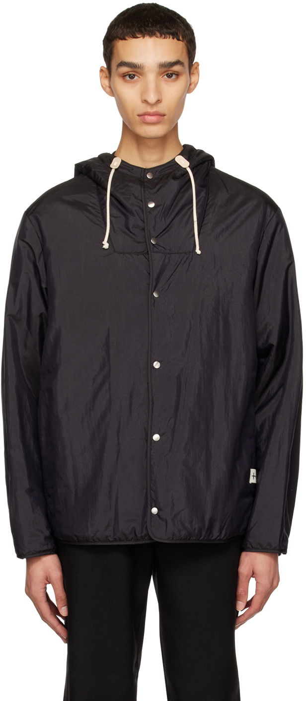 Вітровка Jil Sander Jil Sander Drawstring Hooded Jacket чорний | J47BN0014_J70003