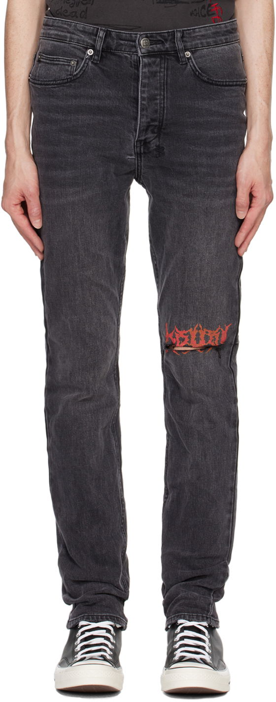 Джинси Ksubi Chitch Angst Sabbath Jeans чорний | MFA24DJ042