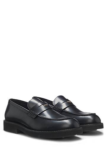 Кросівки та взуття BOSS Penny Loafers чорний | 50548761