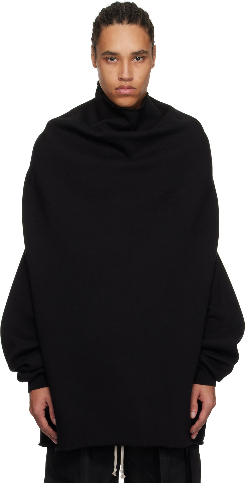 Cветр Rick Owens Rick Owens DRKSHDW Hollywood Shroud Turtleneck чорний | DU01E3273 F