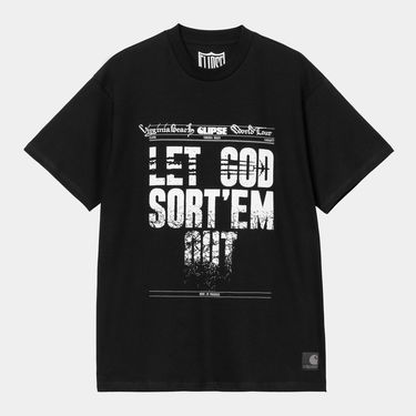 Футболка Carhartt WIP Clipse Virginia Beach World Tour 'LET COD SORT'EM OUT' S/S T-Shirt чорний | I035162_5, 0