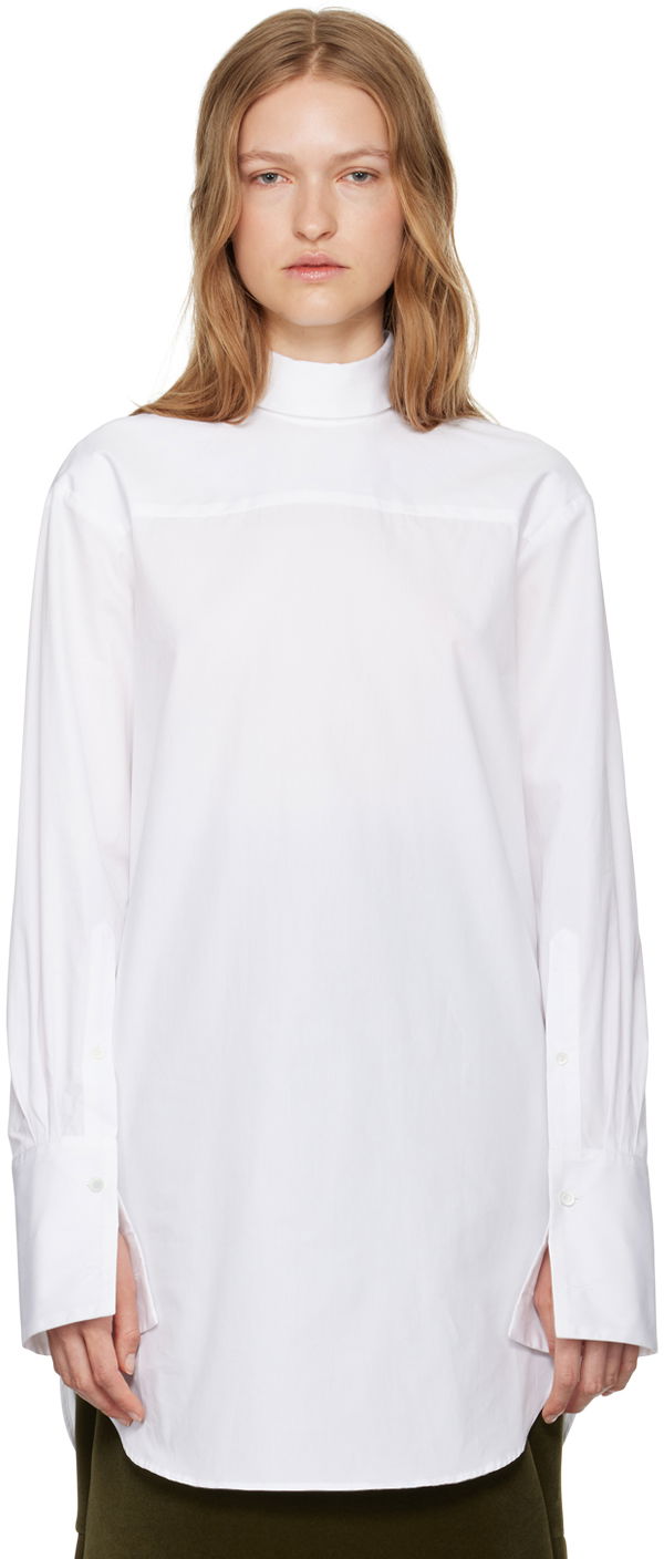 Сорочка Dries Van Noten Reverse Shirt білий | 242-010702-9293