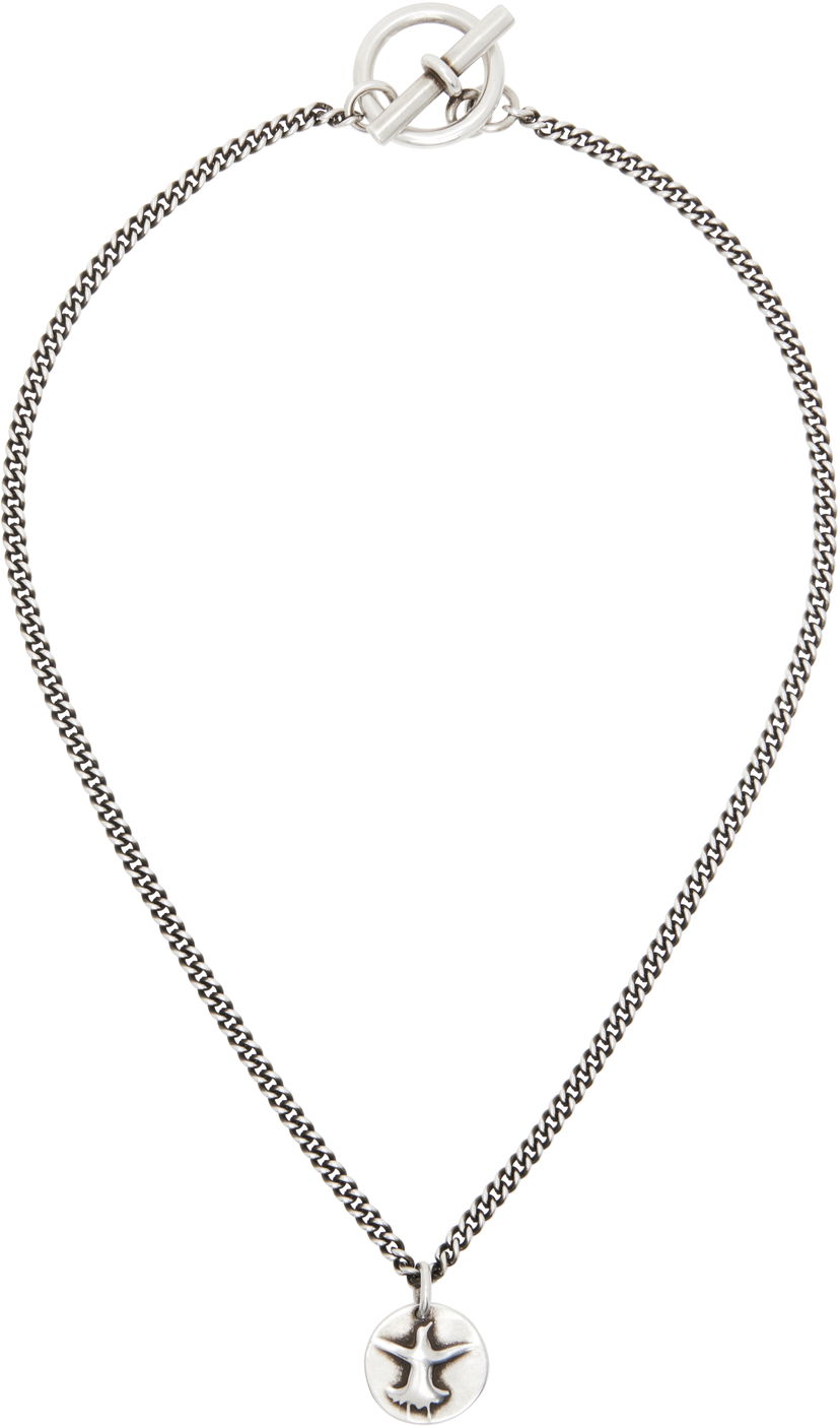 Кольє Ann Demeulemeester Ann Demeulemeester Silver-Tone Flying Bird Pendant Necklace Металік | 2520-W-JN50-JW020-070