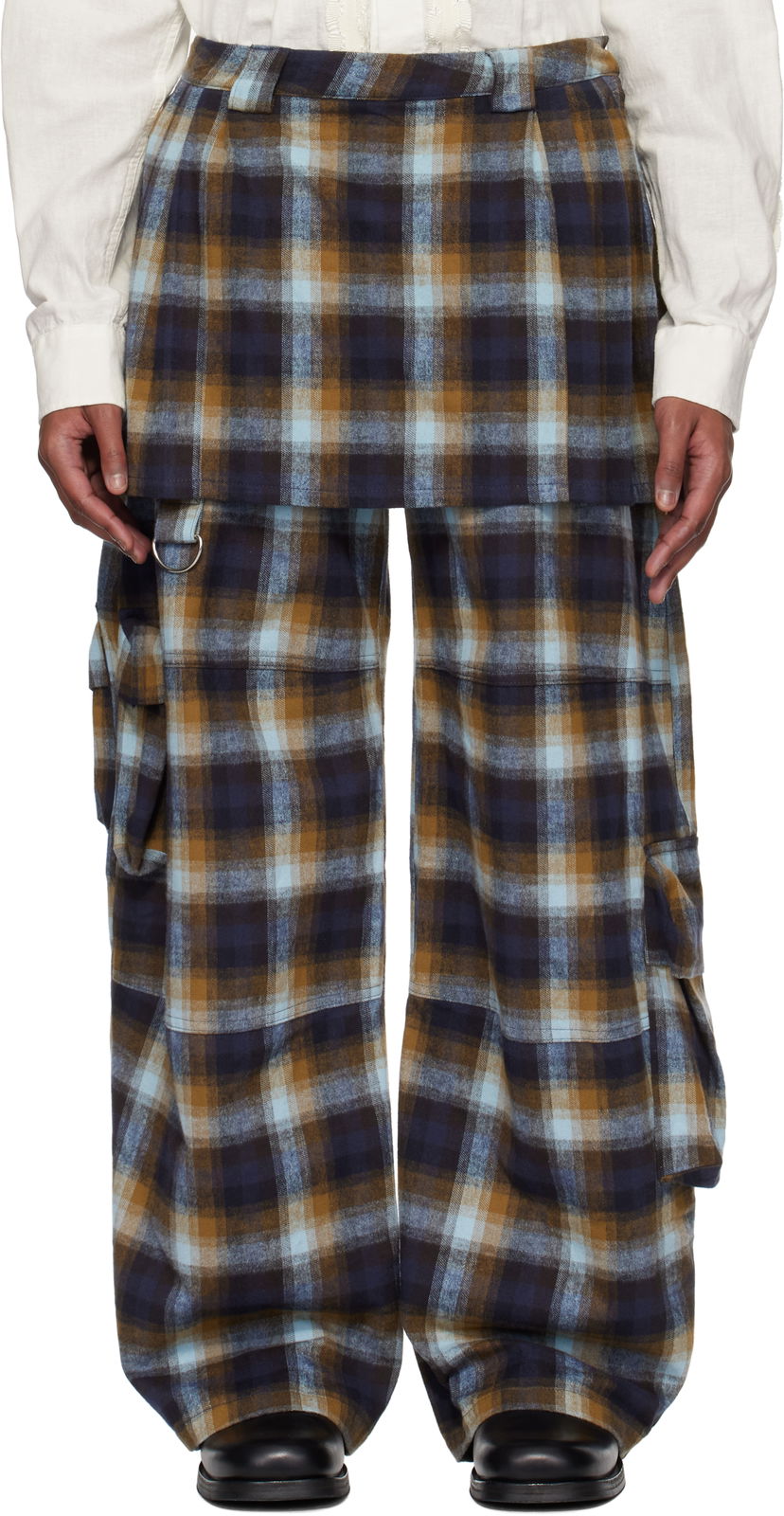 Штани карго Collina Strada Collina Strada Plaid Cargo Pants Різнокольоровий | XX6024
