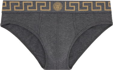 Боксери Versace Three-Pack Briefs With Greca Border Сірий | AU10327_1A10011, 1