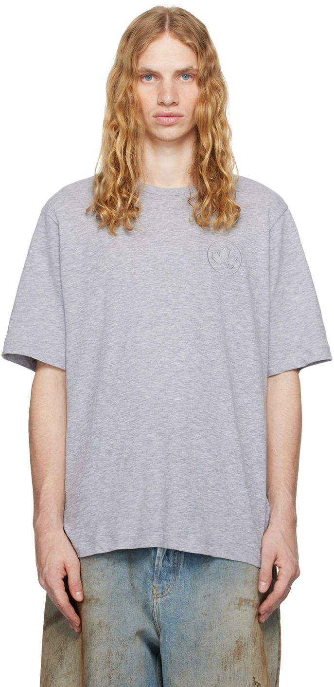Футболка DSQUARED2 Loose-Fit T-shirt Сірий | S74GD1332_S22146