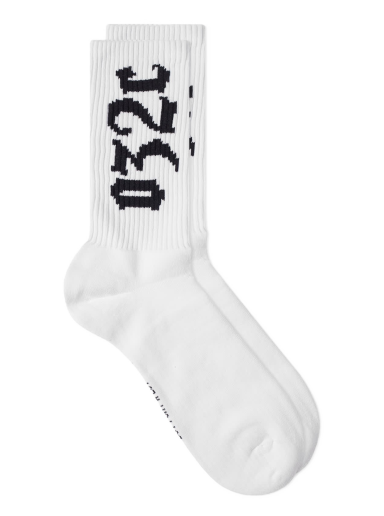 Шкарпетки 032C Cry Logo Sock білий | SS23-A-1012