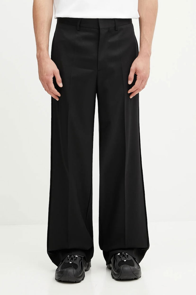 Штани Maison Margiela MM6 Maison Margiela Wool Wide-Leg Trousers чорний | SH0KA0047.S47848.900