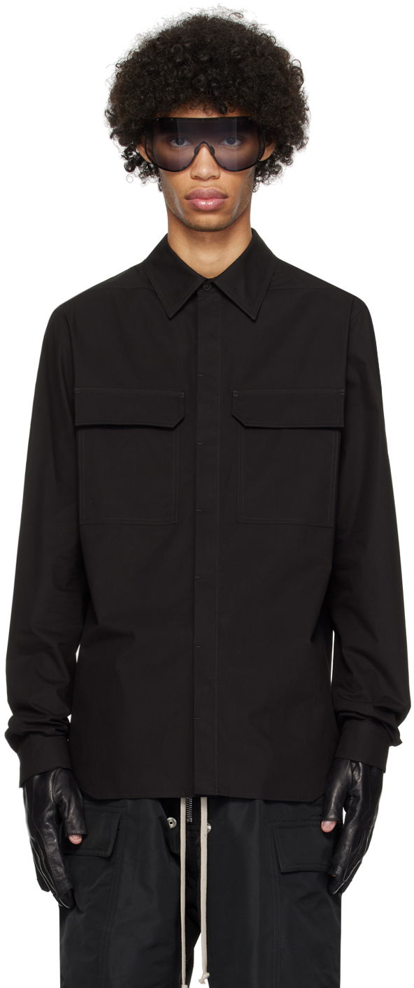 Сорочка Rick Owens Work Shirt чорний | RU01D3291 P