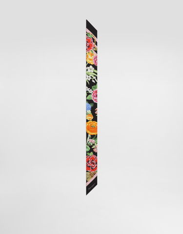 Шарф Dolce & Gabbana Dolce & Gabbana Floral-Print Twill Headscarf чорний | FS215AGDCV8H45KU, 0
