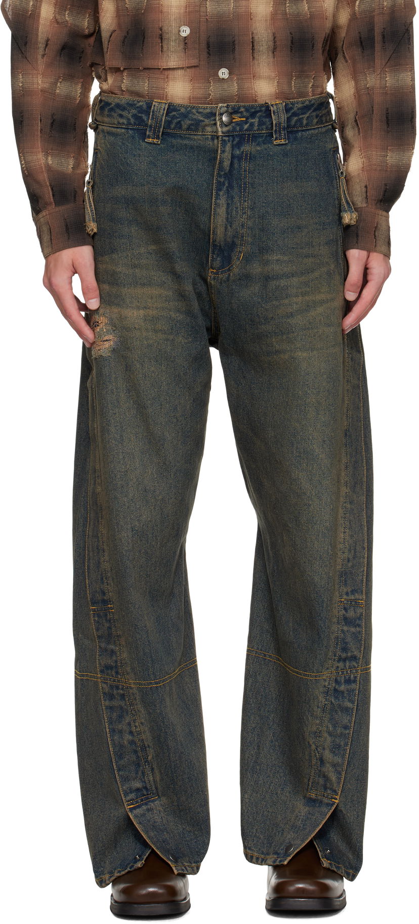 Джинси Andersson Bell Andersson Bell Twisted Zipper Pocket Jeans Синій | apa841u