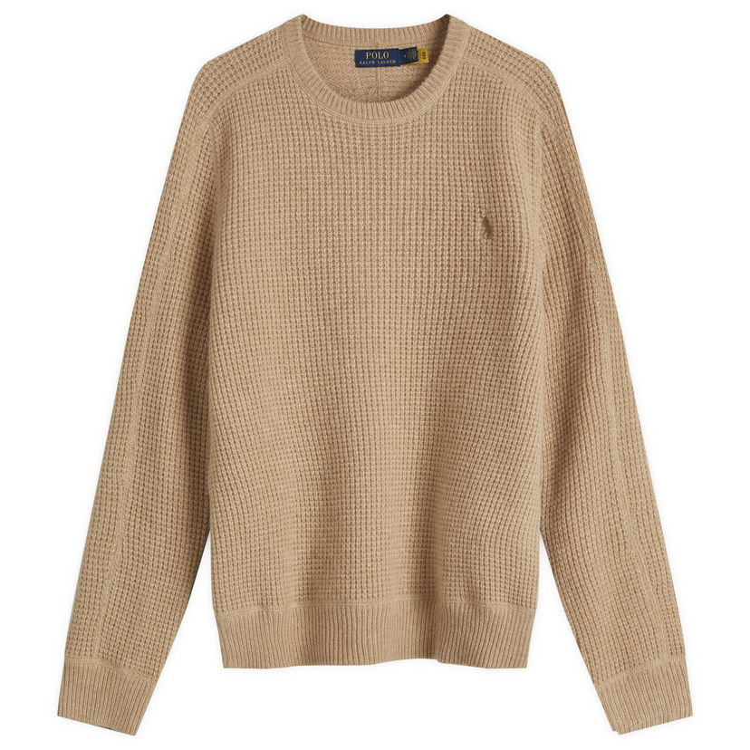 Cветр Polo by Ralph Lauren Ralph Lauren Men's Waffle Knit Sweater бежевий | 710956807003