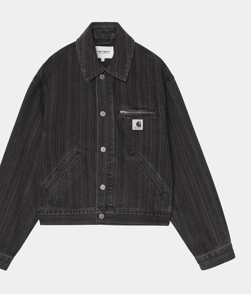 Куртка Carhartt WIP Rylan Stripe Jacket чорний | I035571_9
