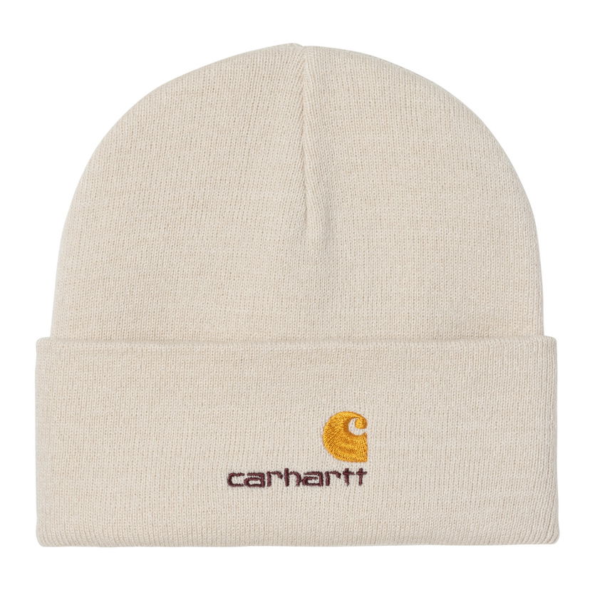 Шапка Carhartt WIP Script Beanie бежевий | I034235_7