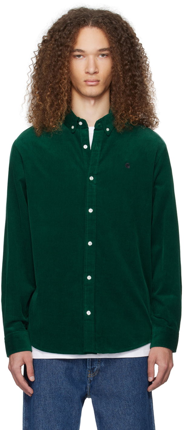Сорочка Carhartt WIP Corduroy Button-Down Shirt Зелений | I030580