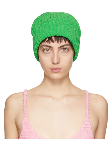 Шапка Bottega Veneta Heavyweight Chenille Beanie Зелений | 689202 V1MS0