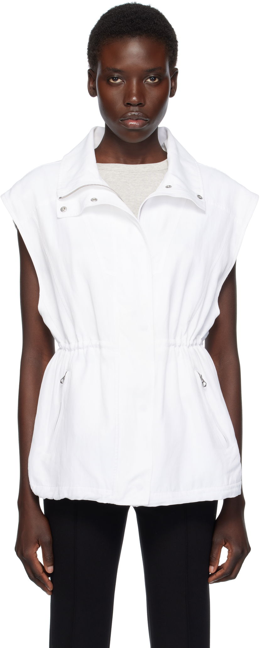 Жилет rag & bone Rag & Bone Monica Sleeveless Vest білий | WAW25P40062906