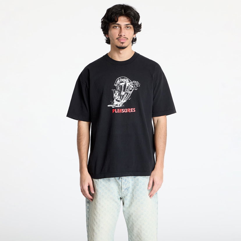 Футболка Pleasures Pleasures 9Th Street Graphic T-Shirt чорний | P25SP067 BLACK