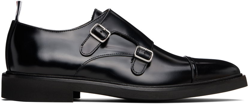 Одяг Thom Browne Thom Browne Soft Spazzolato Double Monk Strap Shoes чорний | MFG018C-L0043