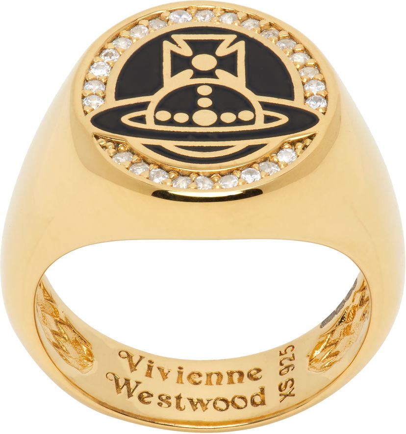 Кільце Vivienne Westwood Vivienne Westwood Gold-Tone Sussex Ring Жовтий | 64040186-01R867-