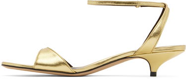 Аксесуари The Row The Row Vika Ankle Strap Kitten Heel Sandals Металік | F1583-M39, 2