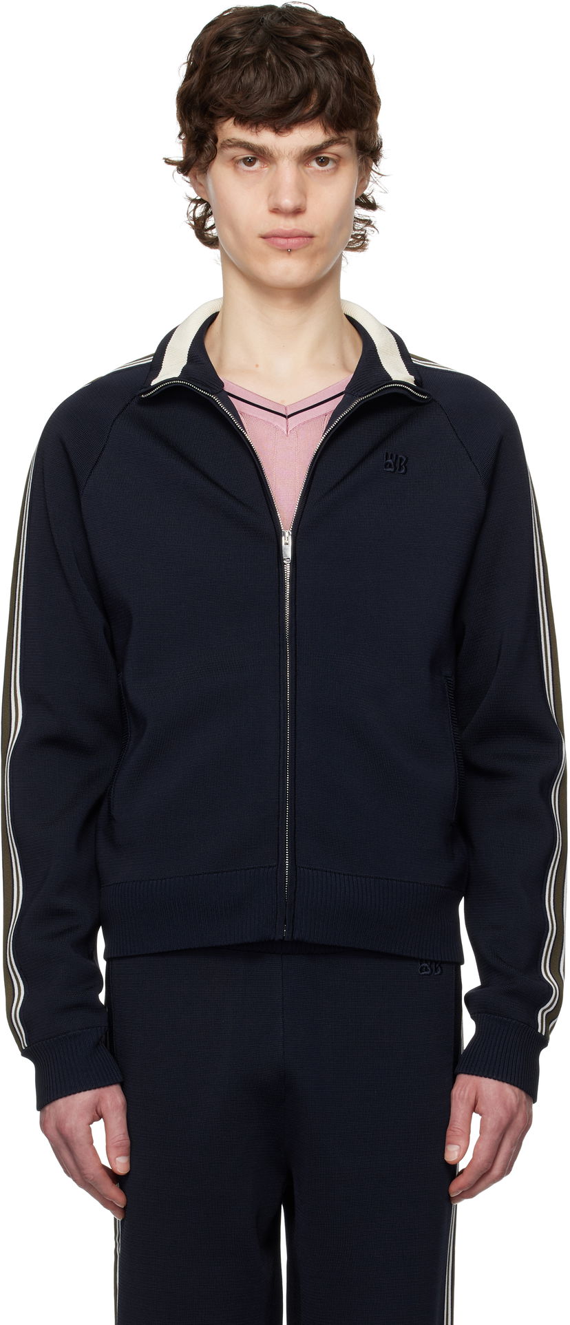 Спортивний костюм Wales Bonner Wales Bonner Tide Track Jacket темно-синій | US25KN34-KN05-599 BRIGHT RAYON
