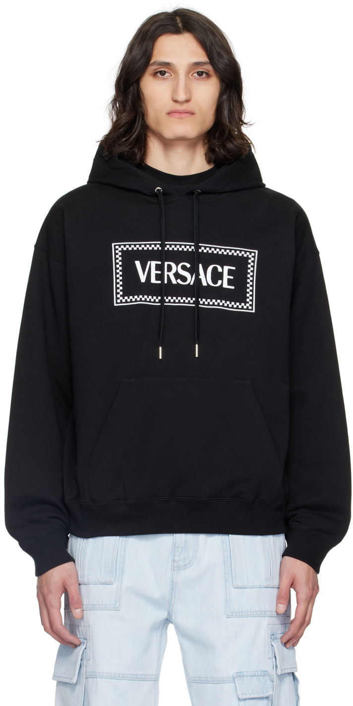Світшоти Versace Black 90s Vintage Hoodie чорний | 1012564_1A09063
