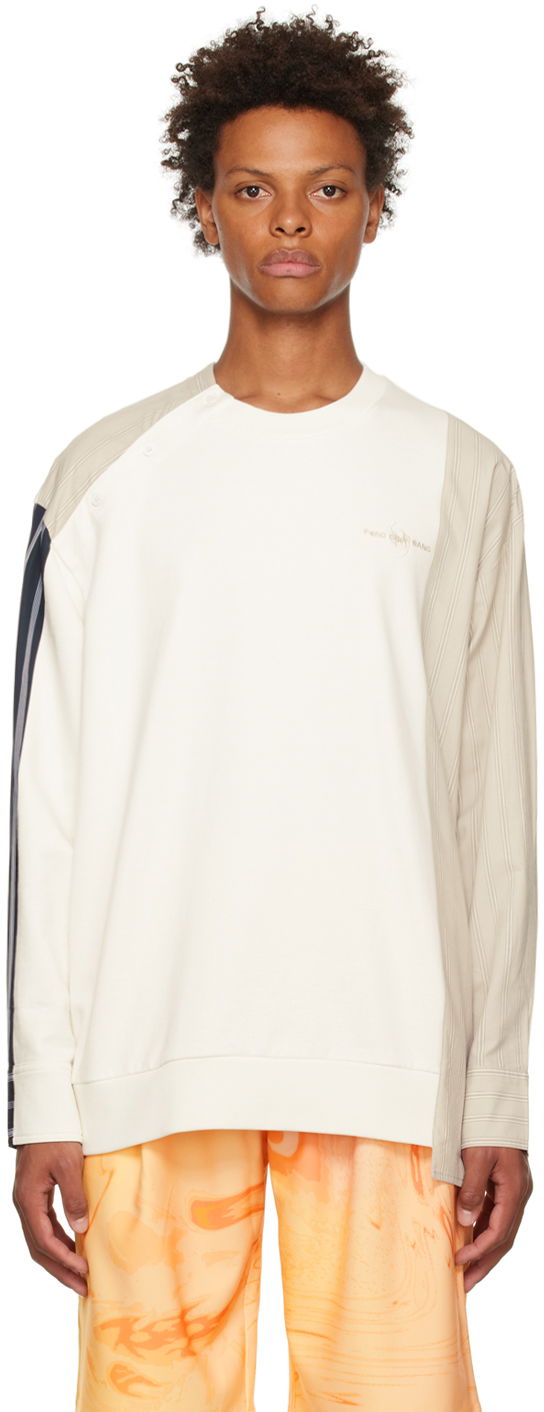 Світшоти Feng Chen Wang Feng Chen Wang Paneled Sweatshirt білий | FMF14SS03
