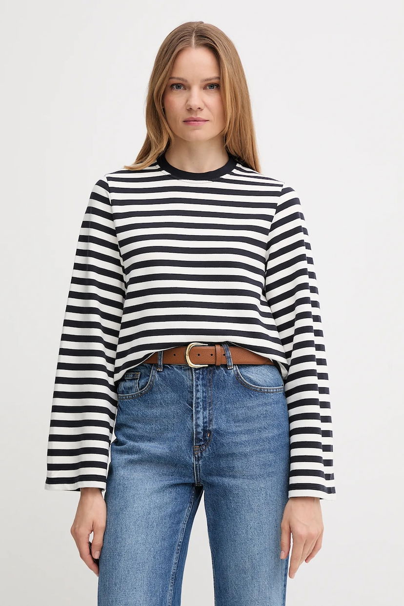 Футболка Barbour Barbour ROBYN Striped Long Sleeve T-Shirt Різнокольоровий | LOL0642