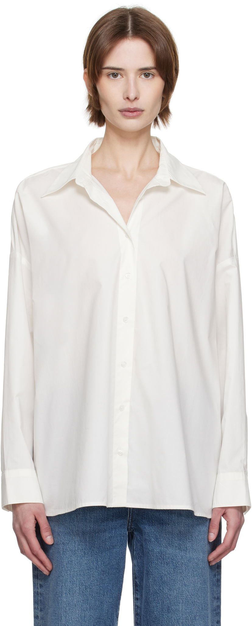 Сорочка AGOLDE AGOLDE Roux Relaxed-Fit Shirt білий | A7354-1769
