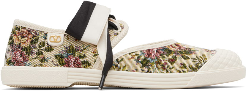 Кросівки та взуття Valentino Valentino Garavani Bow Floral Jacquard Різнокольоровий | 7W2S0LH9XAA
