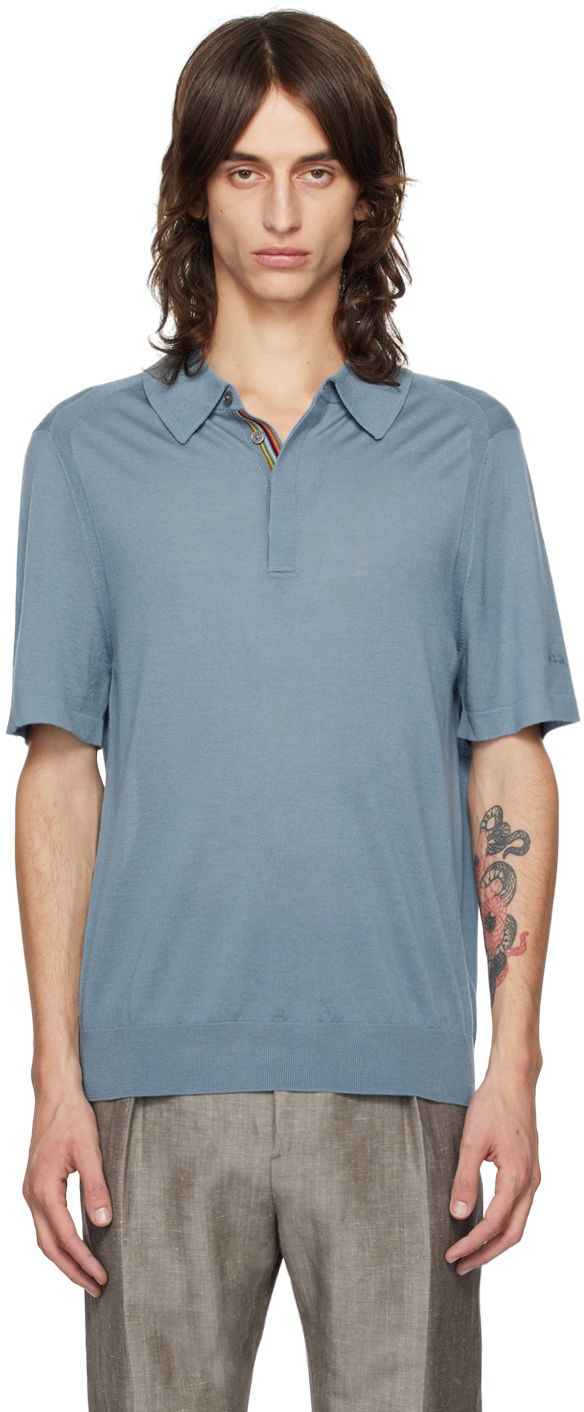 Сорочка поло Paul Smith Paul Smith Spread Collar Polo Синій | M1R-903Y-M02093-42