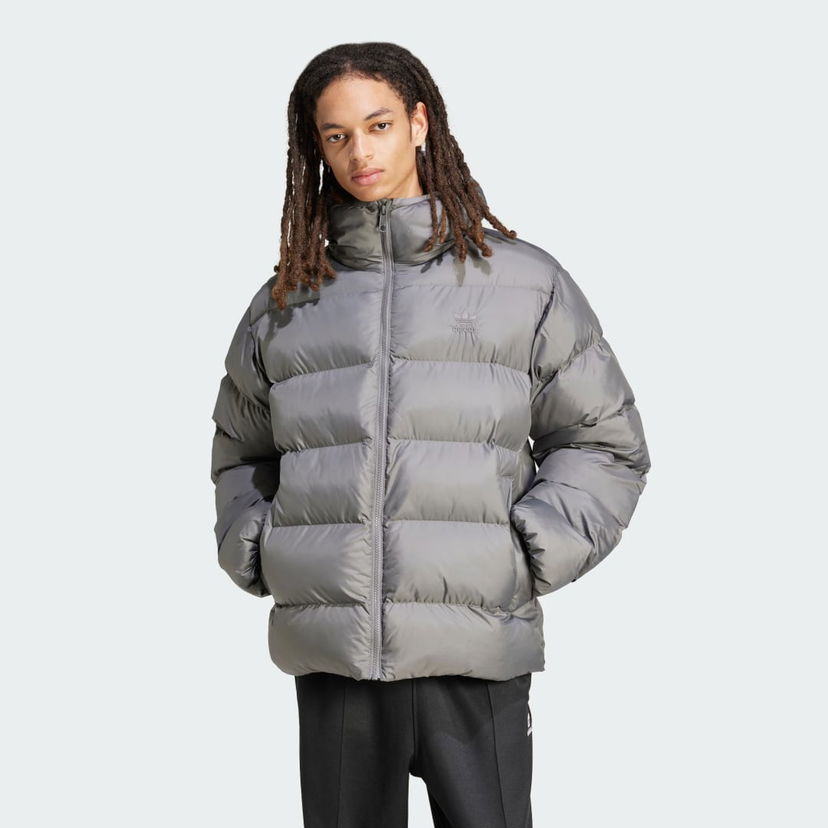 Пуховик adidas Performance Tonal Hooded Puffer Jacket Сірий | IY3398