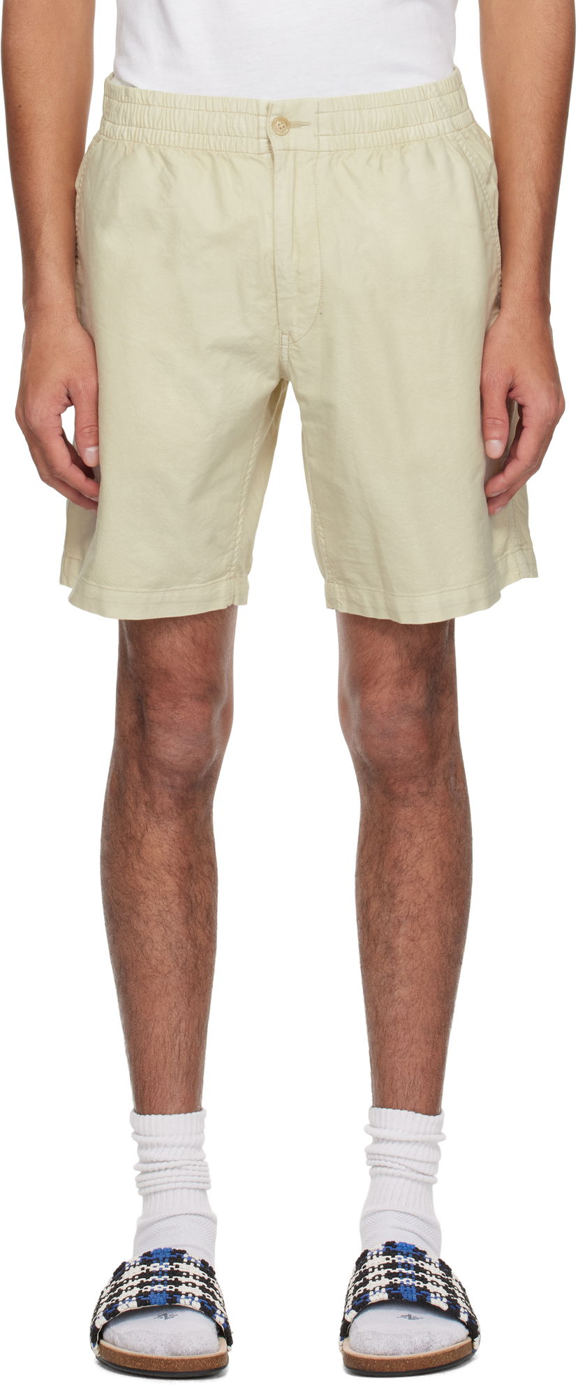 Шорти Polo by Ralph Lauren Polo Ralph Lauren 8-Inch Polo Prepster Mineral-Dyed Shorts бежевий | 710958587003