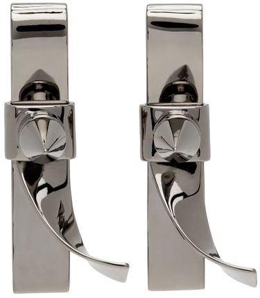 Сережки We11done We11done Spike Ribbon Clip-On Earrings Металік | WD-AJ1-22-751-U-DG, 0