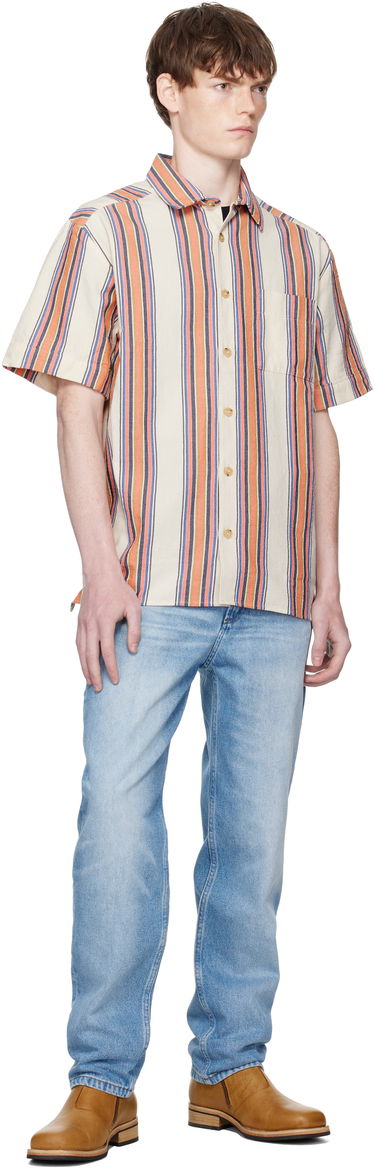 Сорочка A.P.C. A.P.C. Ross Striped Linen Short-Sleeve Button-Down Shirt Різнокольоровий | COHIA-H12541, 3