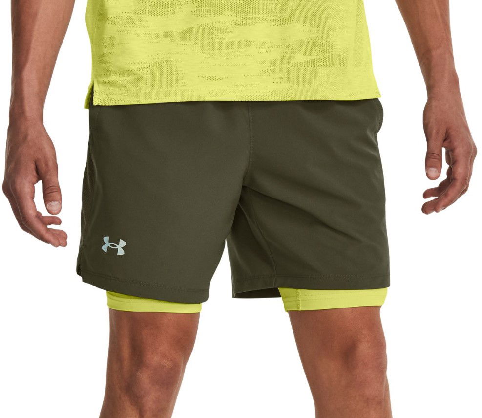 Шорти Under Armour Launch 7'' 2v1 Зелений | 1361497-390, 0