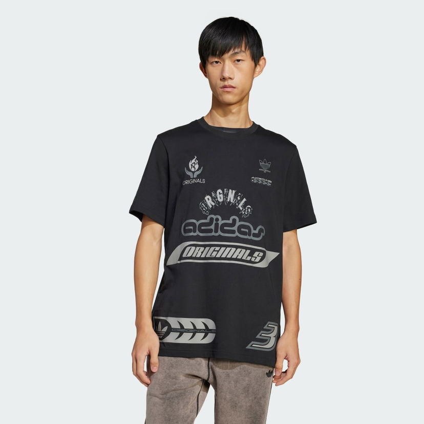 Футболка adidas Performance Graphic Print T-Shirt чорний | JP2676