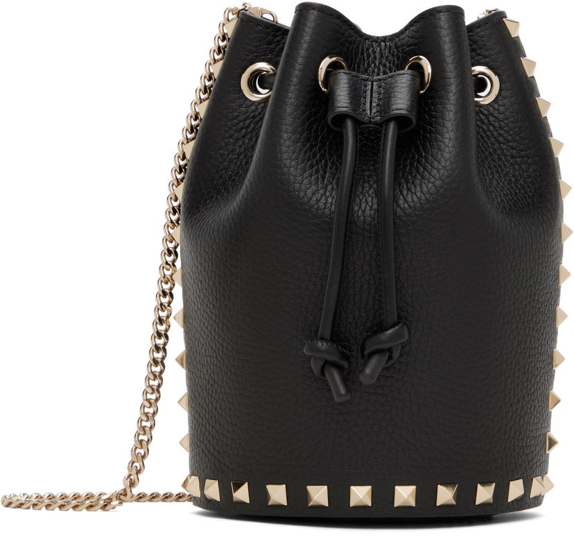 Сумочка Valentino Valentino Garavani Mini Rockstud Drawstring Bag чорний | 6W2P0AI4VSH