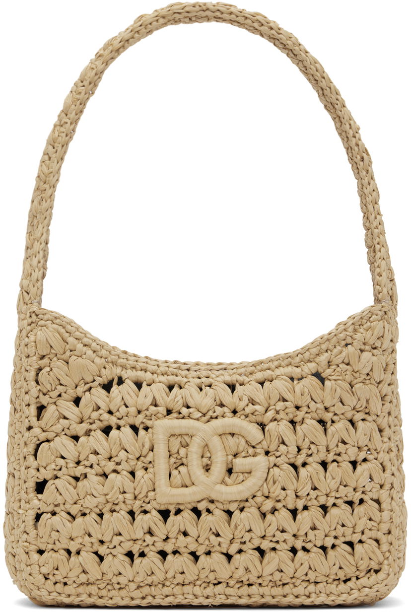 сумка-тоут Dolce & Gabbana Dolce & Gabbana Crochet Shoulder Bag бежевий | BB7657A4547