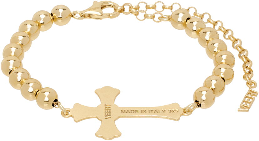 Браслет VEERT Cross Bracelet Металік | BR01PL-YG