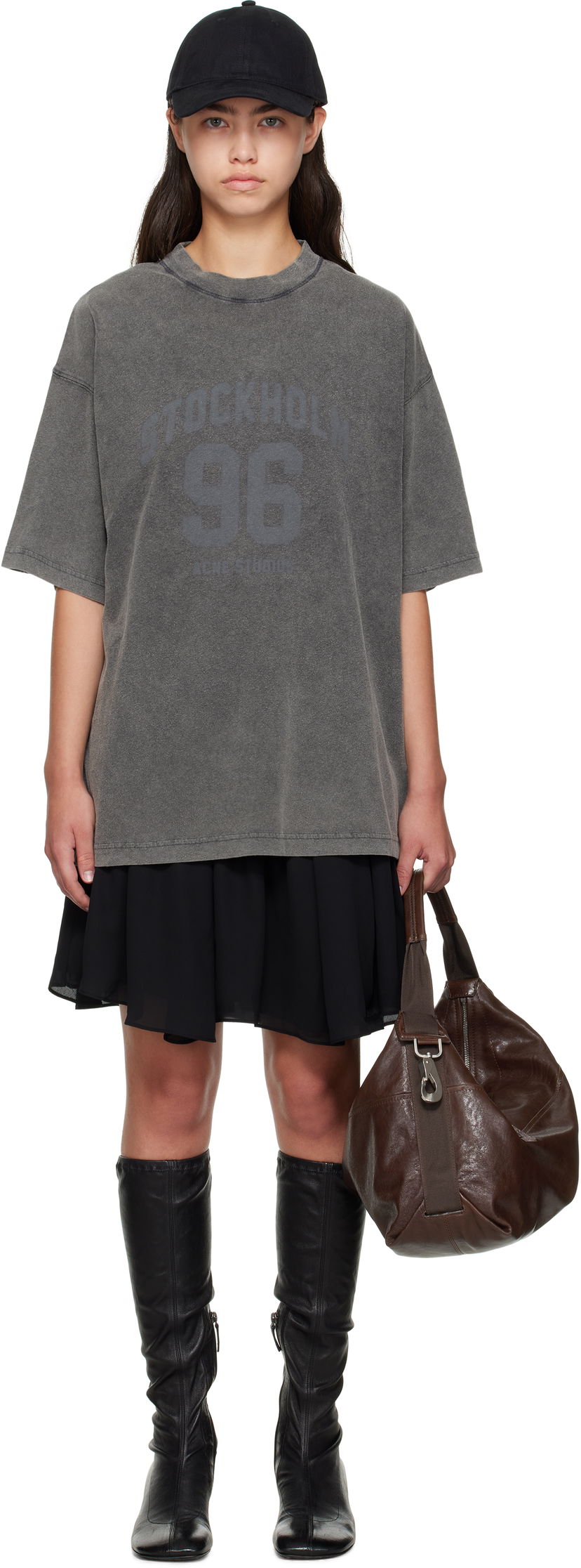 плаття Acne Studios Acne Studios T-Shirt Minidress чорний | A20836-
