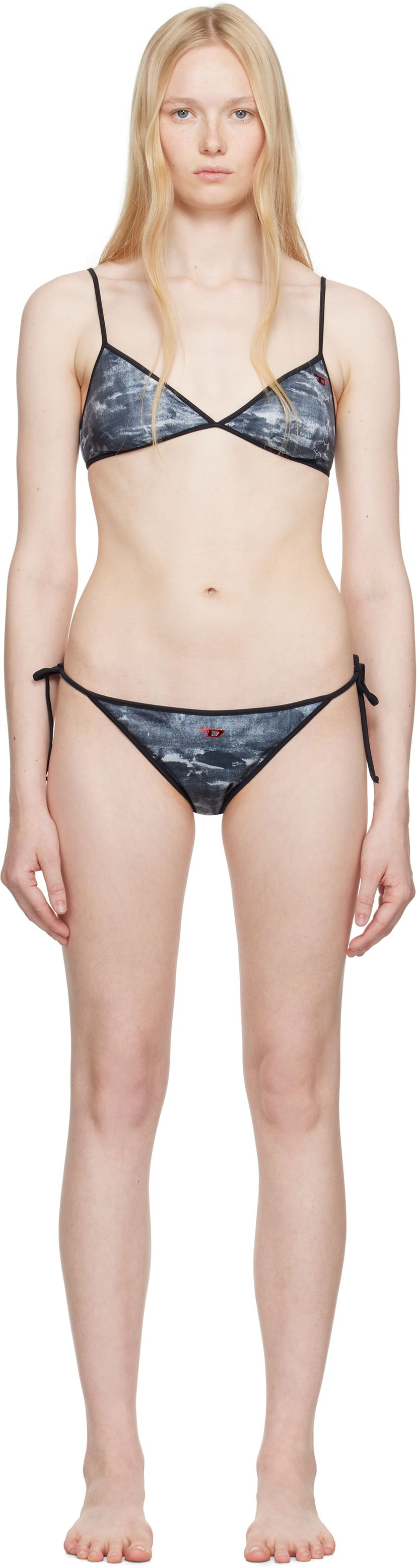 Купальники Diesel Diesel Cloud-D-Pop & Elsa-D-Pop Bikini Set Сірий | A17494 0BLBN/A17525 0BLBN